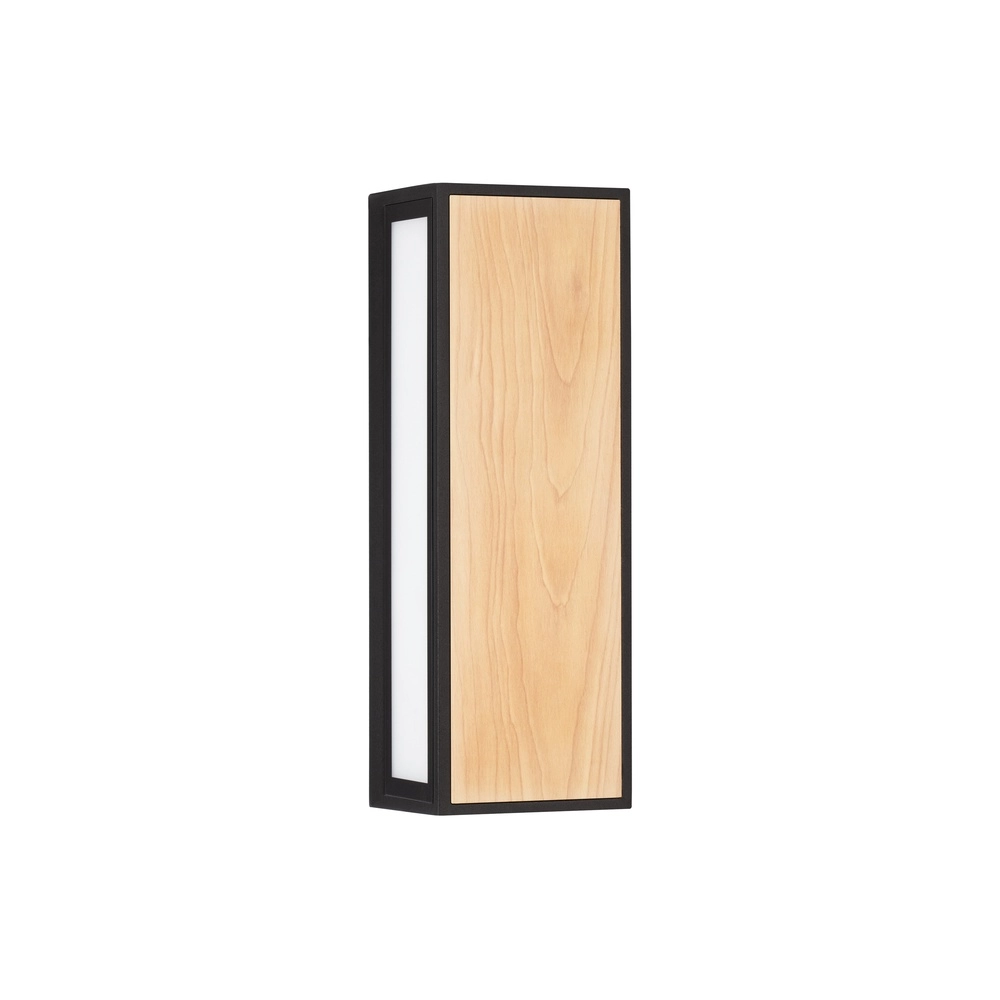 Wandlamp Astral antraciet met hout Lyora 5212017449948