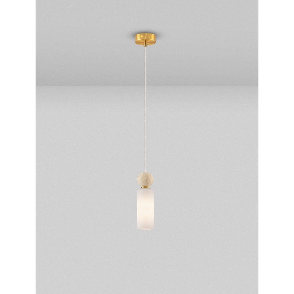 Hanglamp Filomena 1-lichts goud Lyora 5212017483485