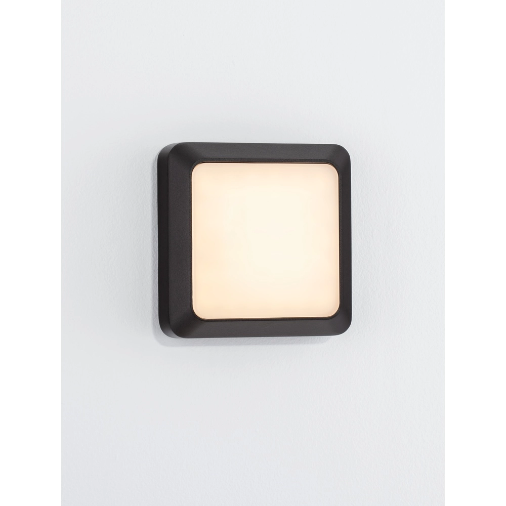 Vierkante wandlamp Appia antraciet Lyora 5212017449580