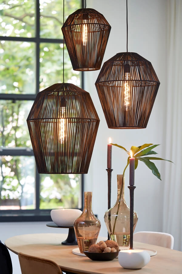 Bohemian hanglamp Deya zwart Ø 38cm Light & Living 8717807681159