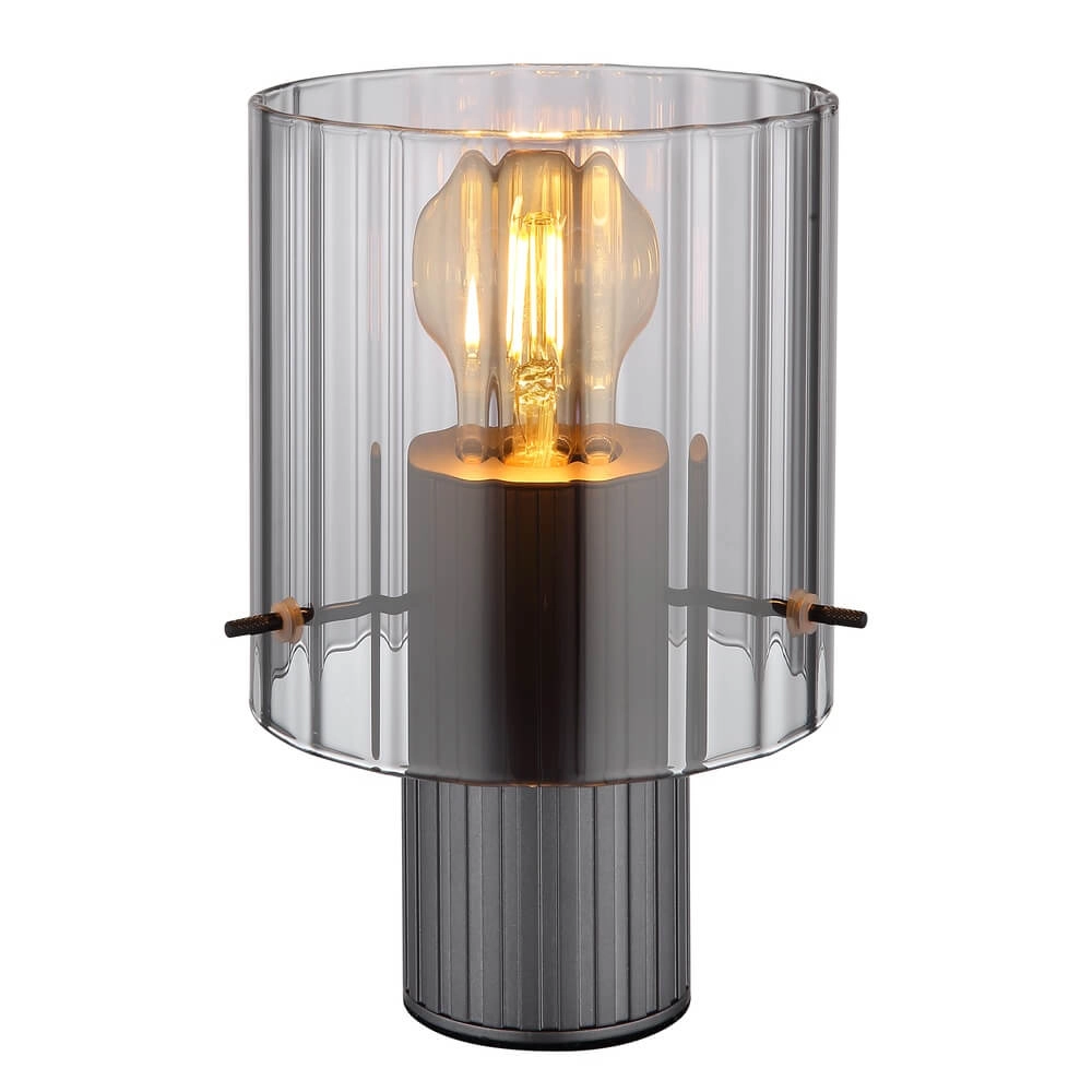 Tafellamp Tulivar design smoke glas