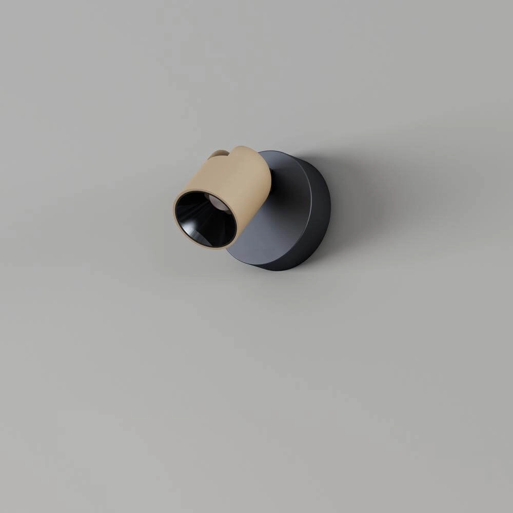 Plafondlamp Houston 1-lichts zwart met champagne Artdelight 8720701102484