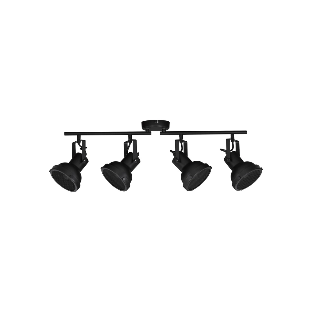 Plafondlamp Ruvi 4-lichts zwart Lyora 5212017446381