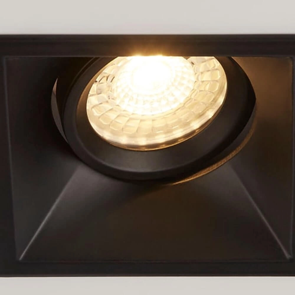 Inbouwspot Slim Trim Square zwart Lyora