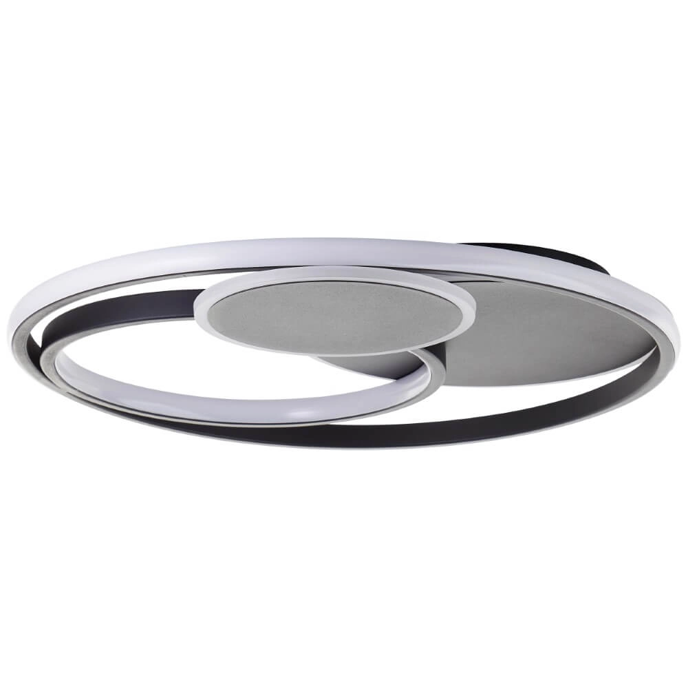 Dimbare plafondlamp Runda zwart Brilliant 4004353447396