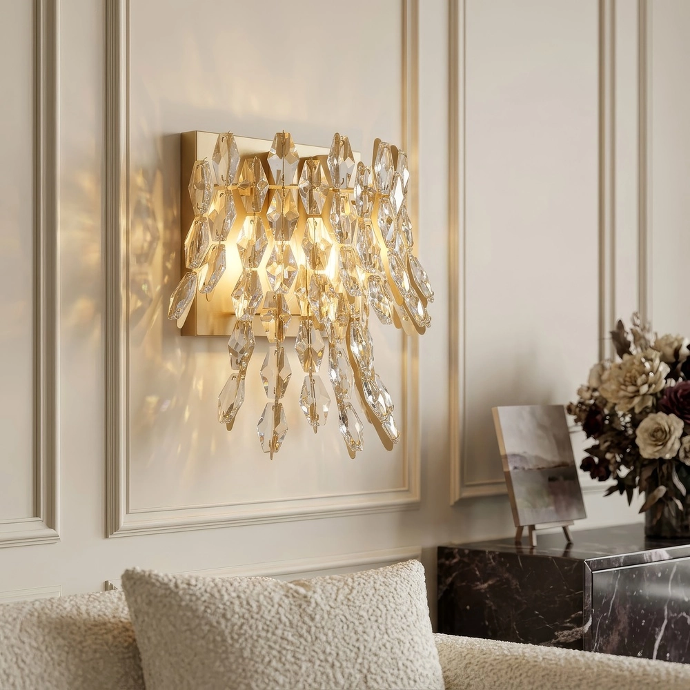 Wandlamp Monarch goud Searchlight 5,05342E+12