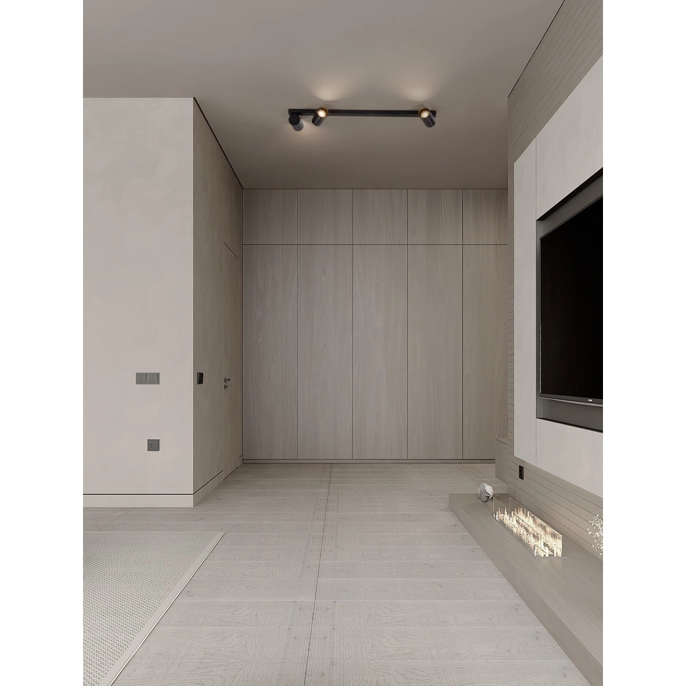 3-lichts plafondlamp Oso zwart Lyora 5212017465061