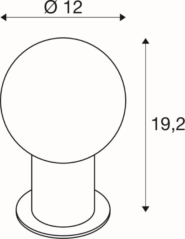 Bol tafellamp Varyt chroom - Ø 12cm SLV 4024163280600