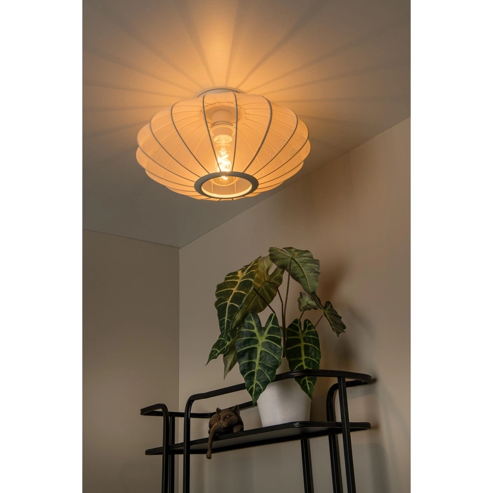 Plafondlamp Corina zand bruin Ø 40cm Lucide 5411212031990