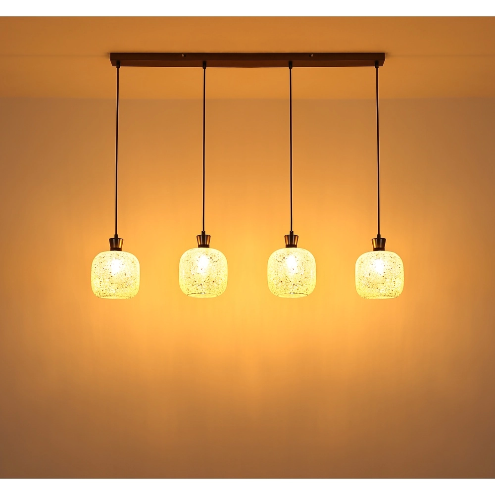4-lichtst hanglamp Brokana gunmetal Globo 9007371566471