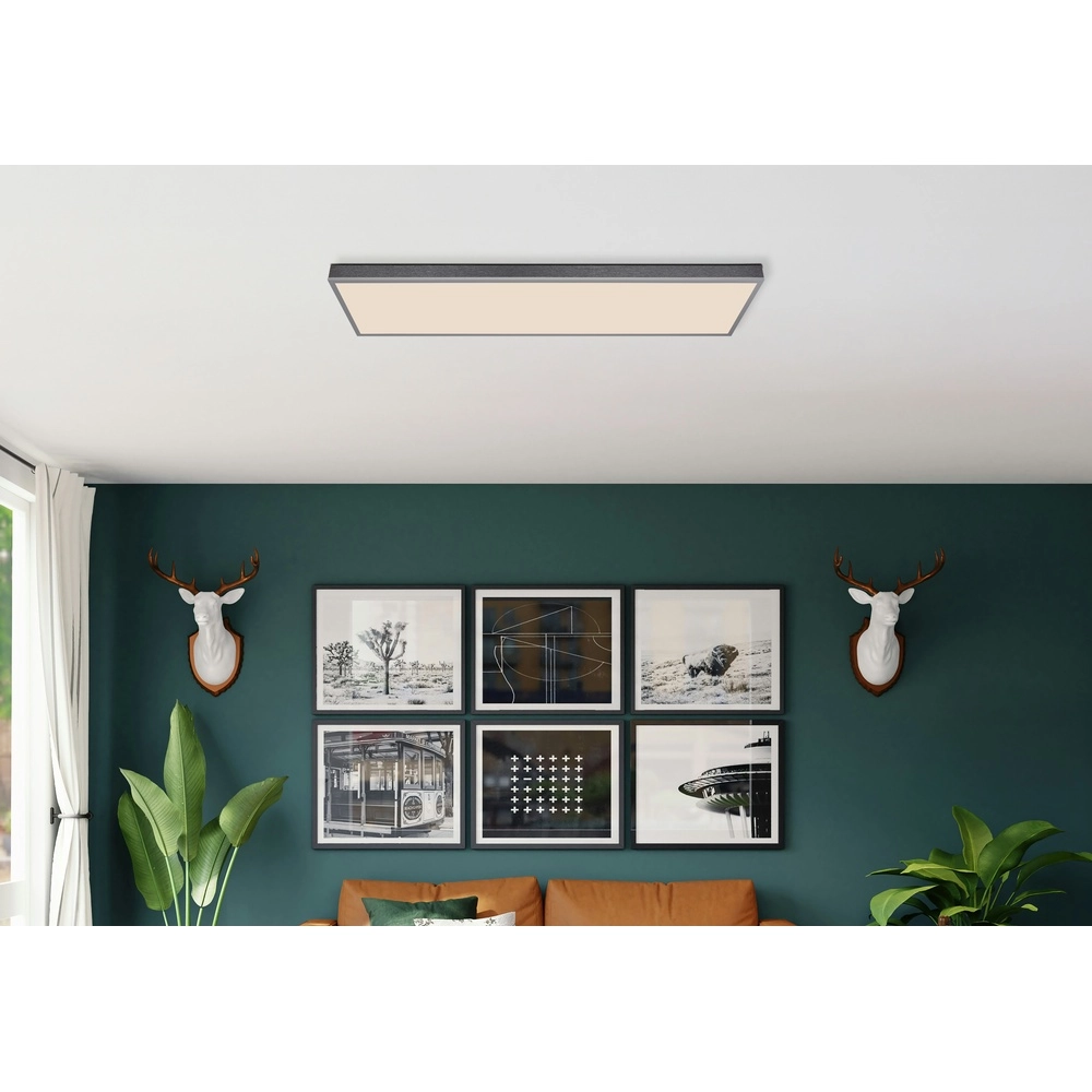 Design plafondlamp Doro 120cm zilvergrijs Globo 9007371531547