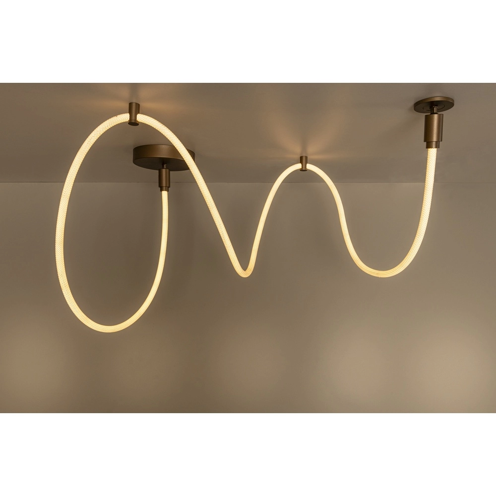 Unieke plafondlamp Janderin 300cm champagne Lucide Vibes 5411212242075