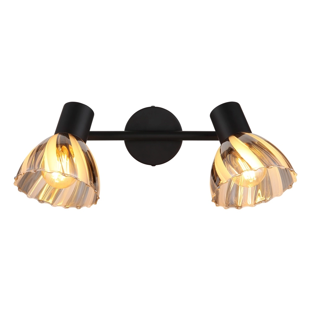 Plafondlamp 2-lichts Zachery zwart Globo 9007371522507