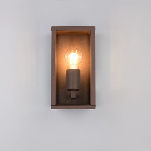 Moderne wandlamp Garonne S roestbruin Trio 4017807687378