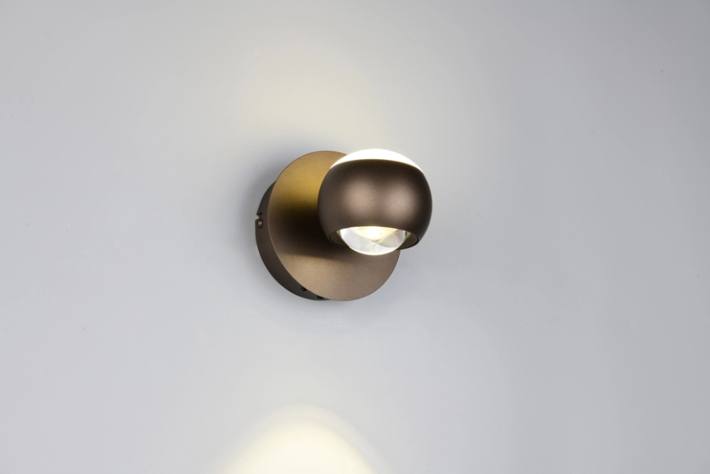 Led wandlamp Orbit platinum bruin Trio 4017807686630