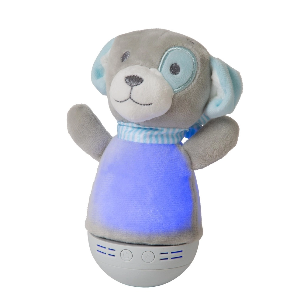 Nachtlampje Dolly op batterij met muziekfunctie - grijs Lucide 5411212771469