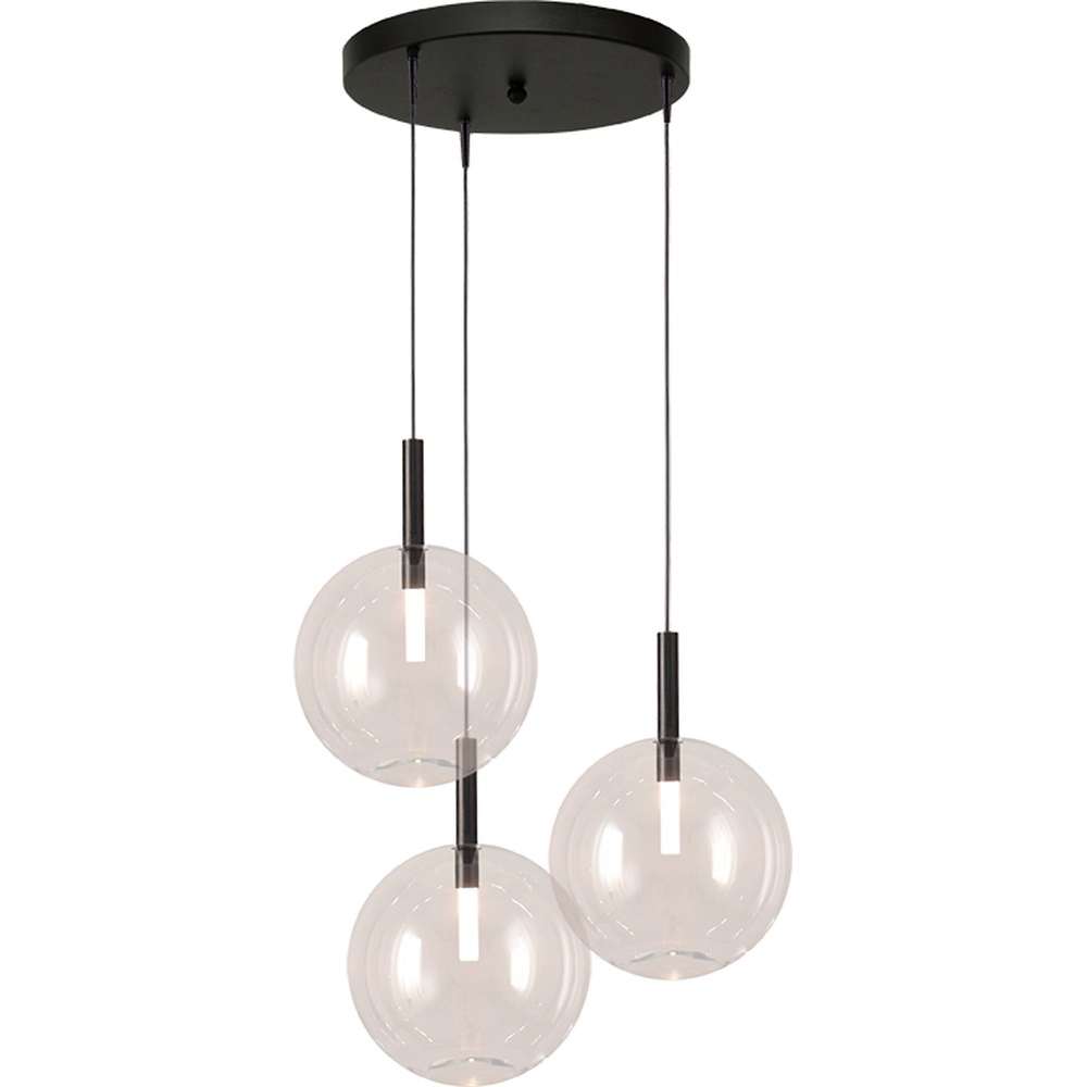 3L vide hanglamp Lido Ball met Ø 24cm helder glas