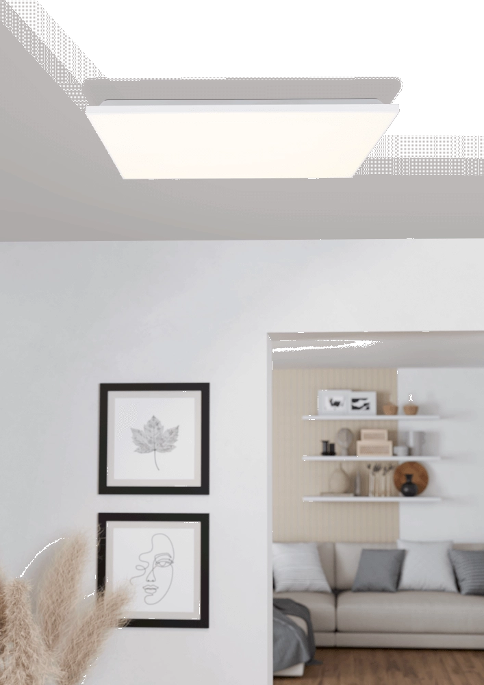 Witte plafonnière Trupiana 44 bij 44cm Eglo 9008606244706