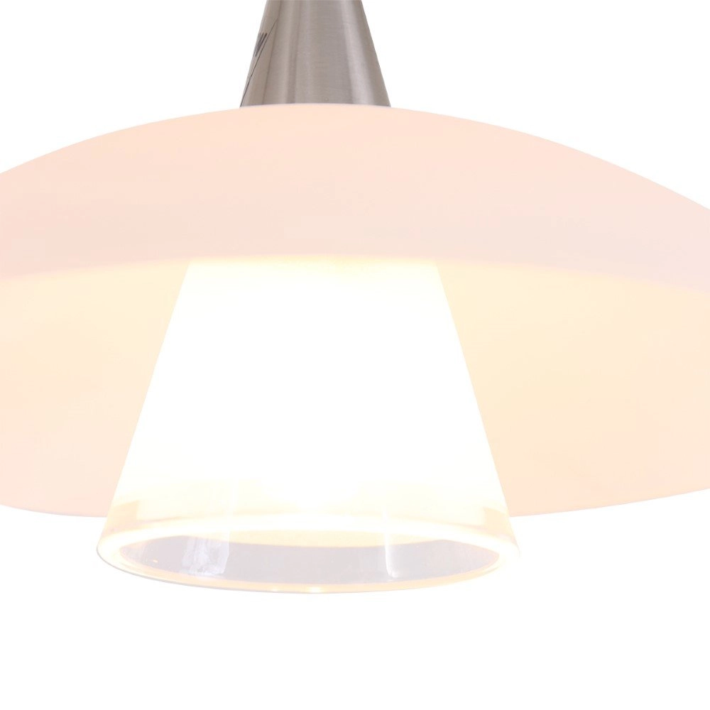 Moderne leeslamp Tallerken 3-lichts metaalgrijs Steinhauer 8712746132045