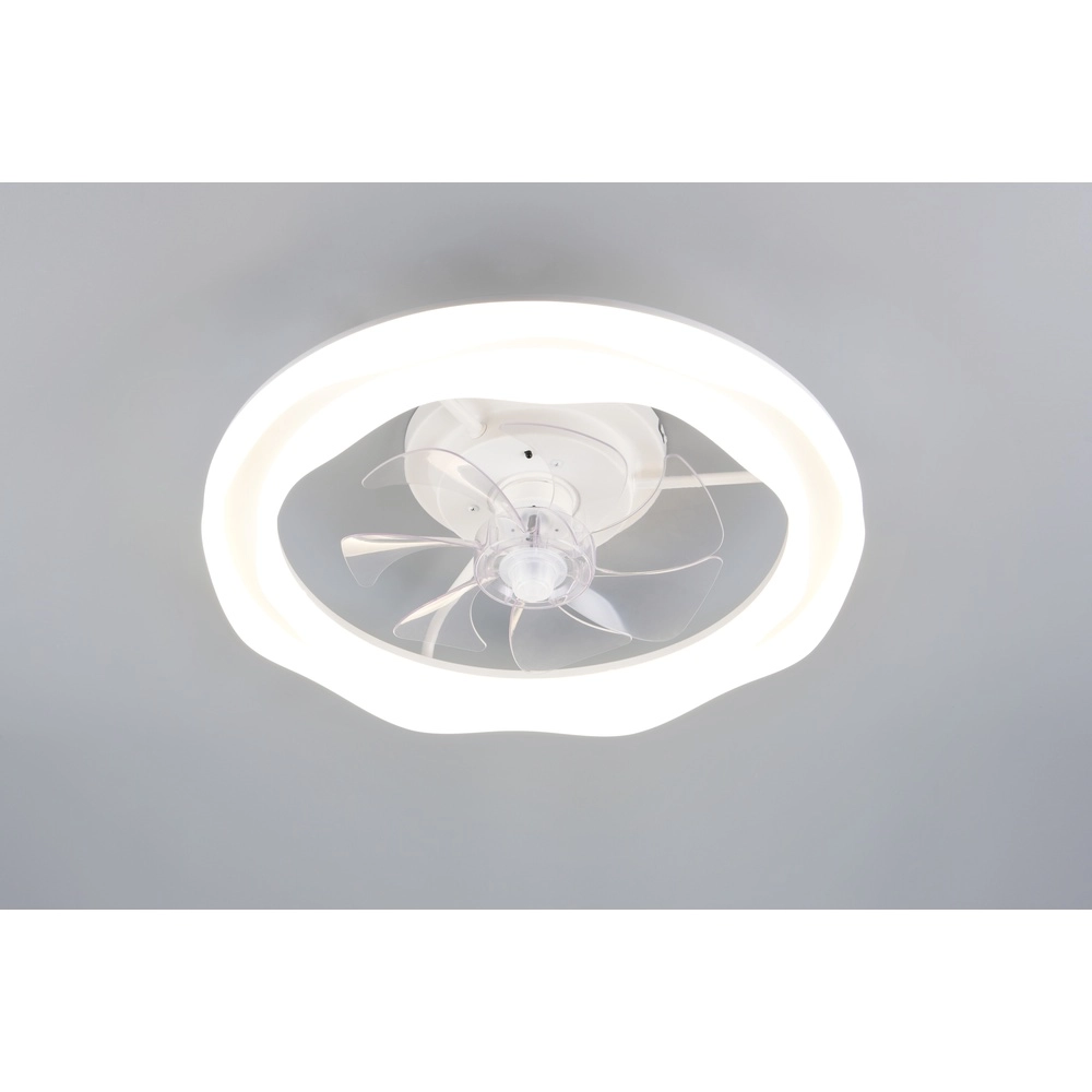 Witte ventilator Skaulo design Ø 50cm Trio 4017807698831