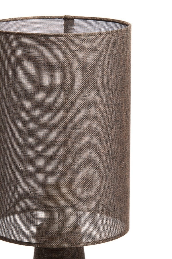 Bruine tafellamp Micky Ø 20cm Light & Living 8717807761134