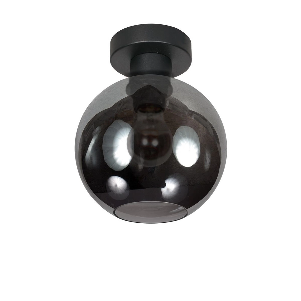 Plafondlamp Bloeba bol smoke glas Ø 15cm Steinhauer 8712746181081