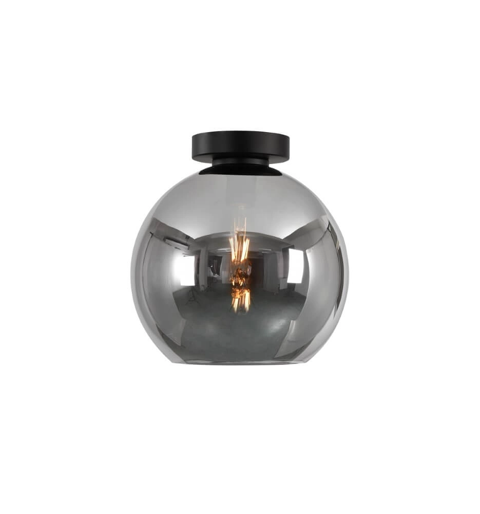 Plafondlamp Marino titan glas Ø 25cm