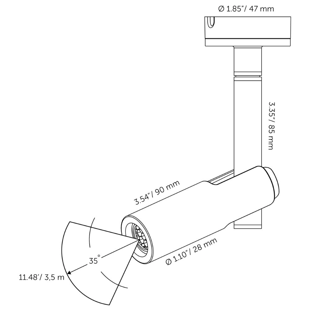 Spot Aim Ceiling 12 volt In-lite 8717051006616