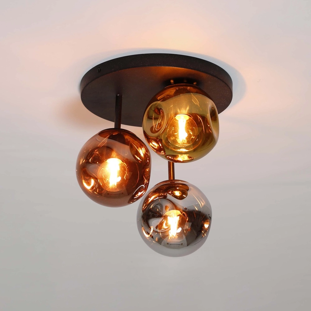 Glazen plafondlamp Stellar Ø 30cm