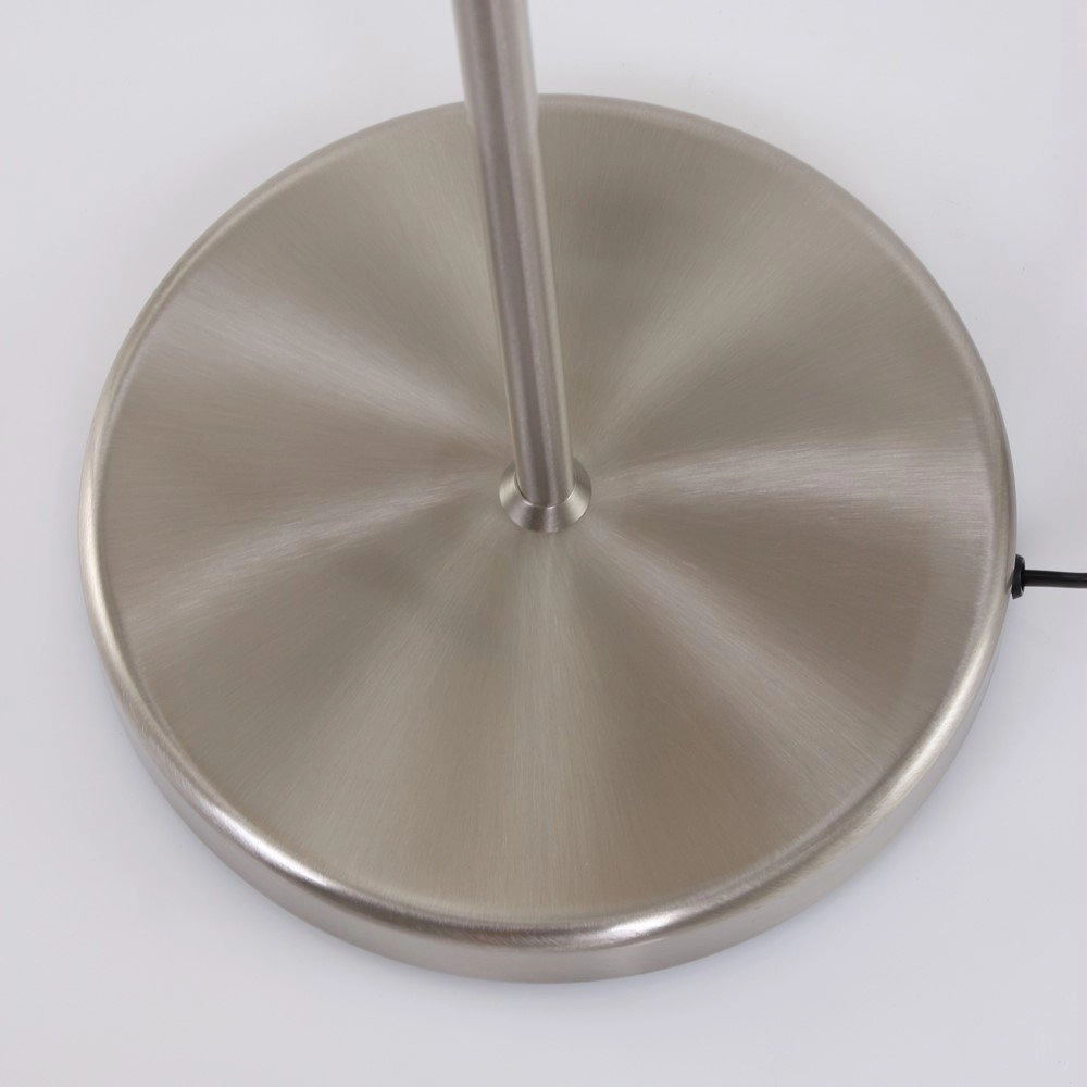 Vloerlamp Mexlite 154cm metaalgrijs met witte kap Steinhauer 8712746048094