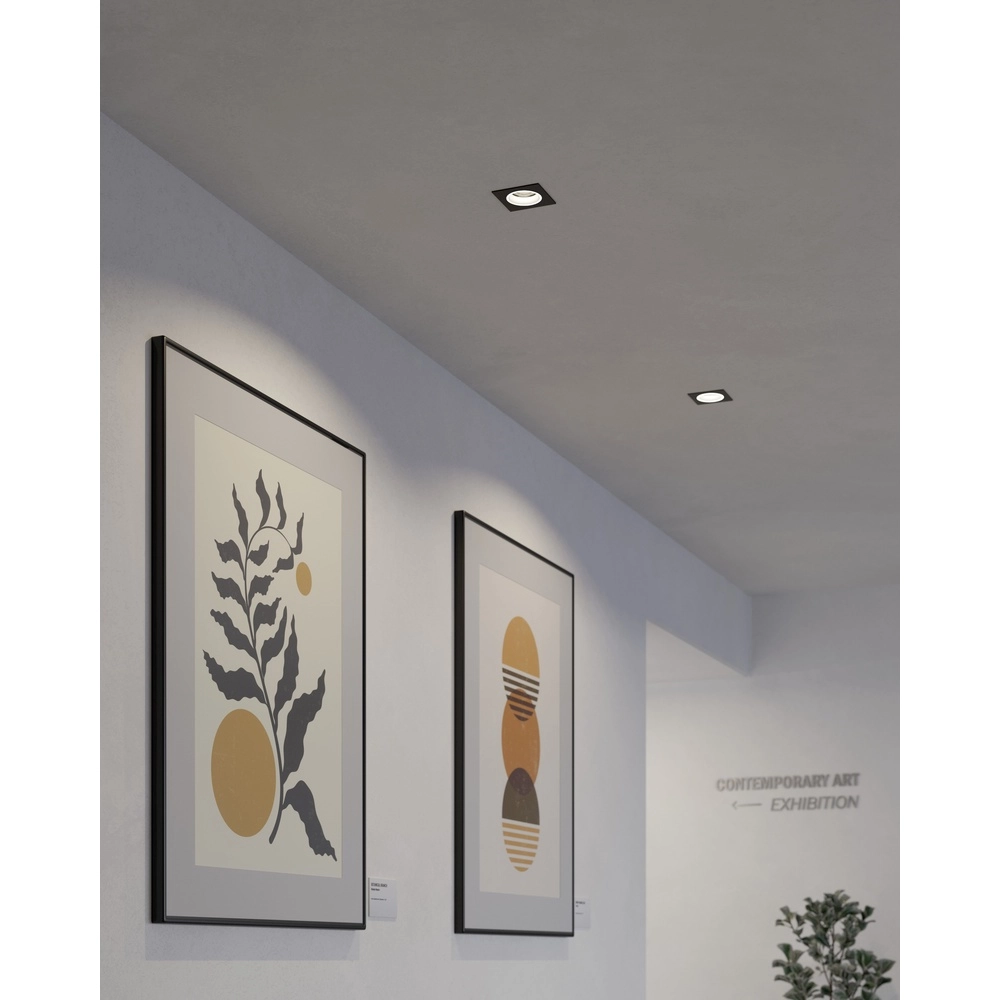 Zigbee inbouwspot Carosso-Z zwart - vierkant Eglo 9008606259793