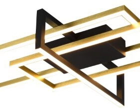 Zwarte gouden plafondlamp Salinas Trio 4017807487893