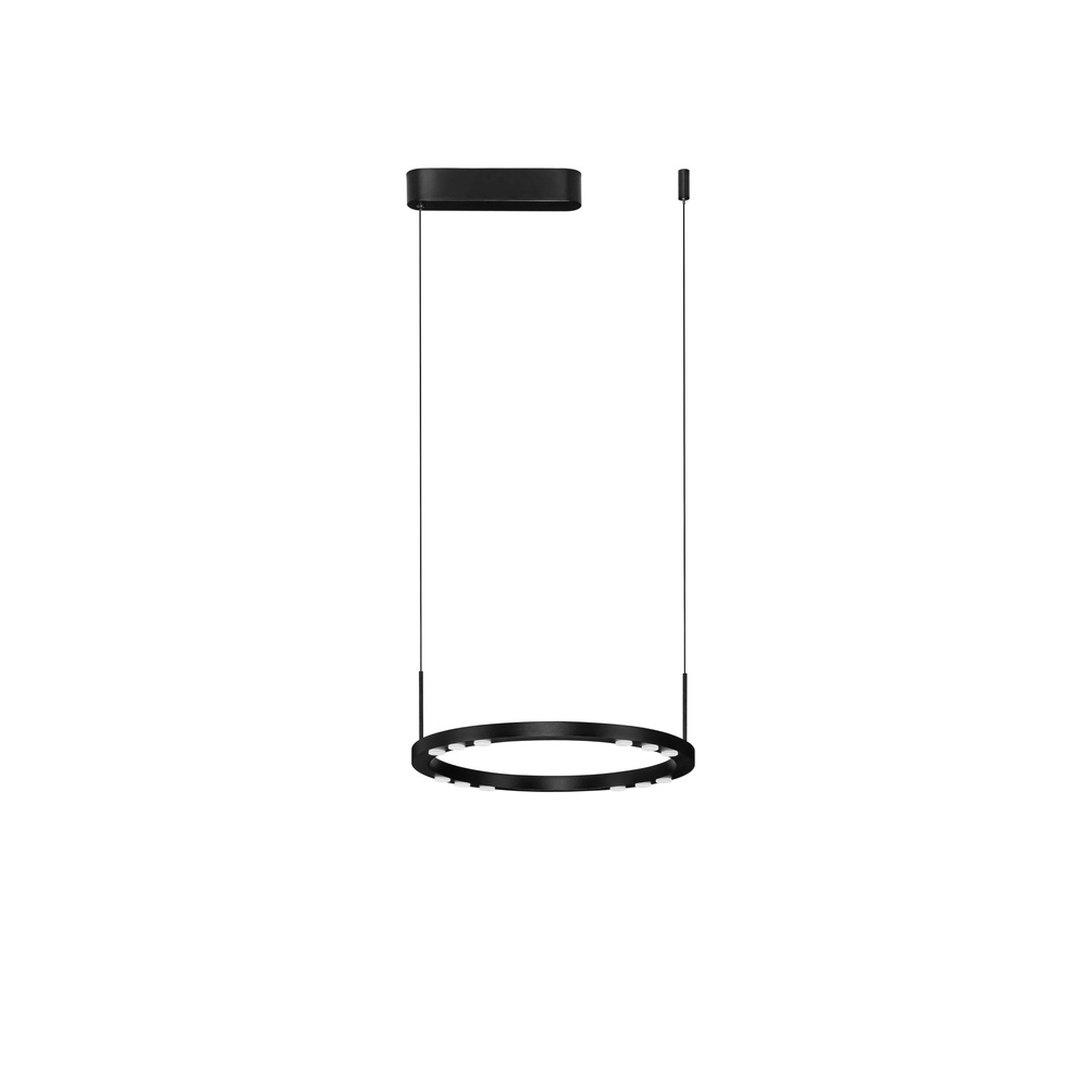 Sleek pendant lamp Lunette black Ø 40cm Lyora 5212017465184