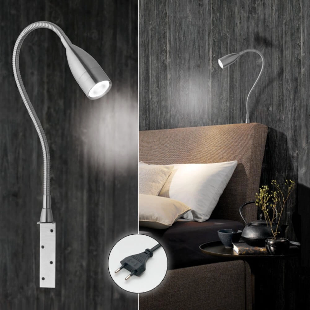 Bed leeslamp Sten met bed bevestiging Fischer & Honsel 4001133307024