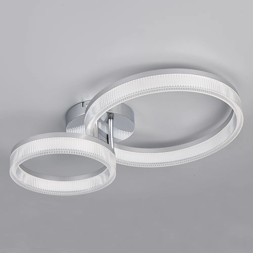 Moderne plafondlamp Mova S chroom Trio 4017807682175