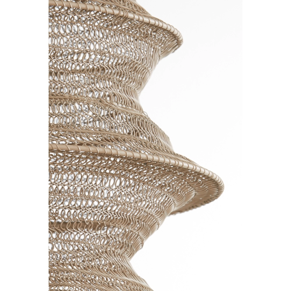 Metalen net hanglamp Nakisha Ø 31cm - zand Light & Living 8717807694999