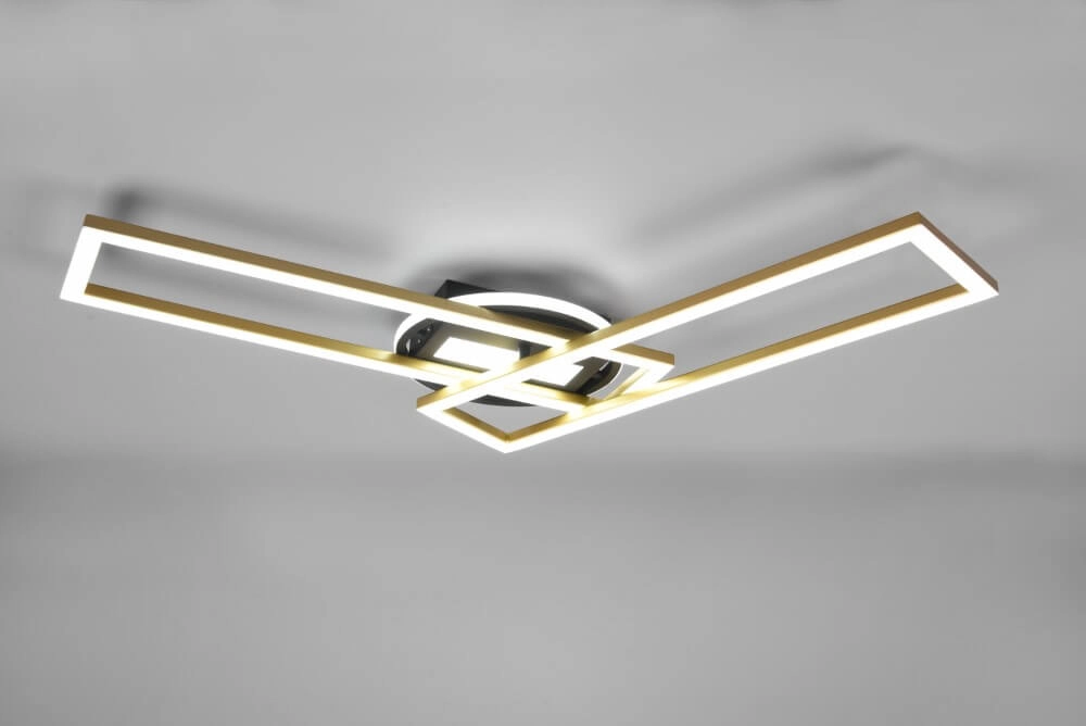 Verstelbare led plafondlamp Twister rvs Trio 4017807540611