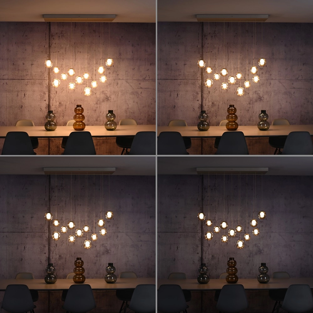 13-lichts hanglamp Pure Popup bronce Paul Neuhaus 4012248398319