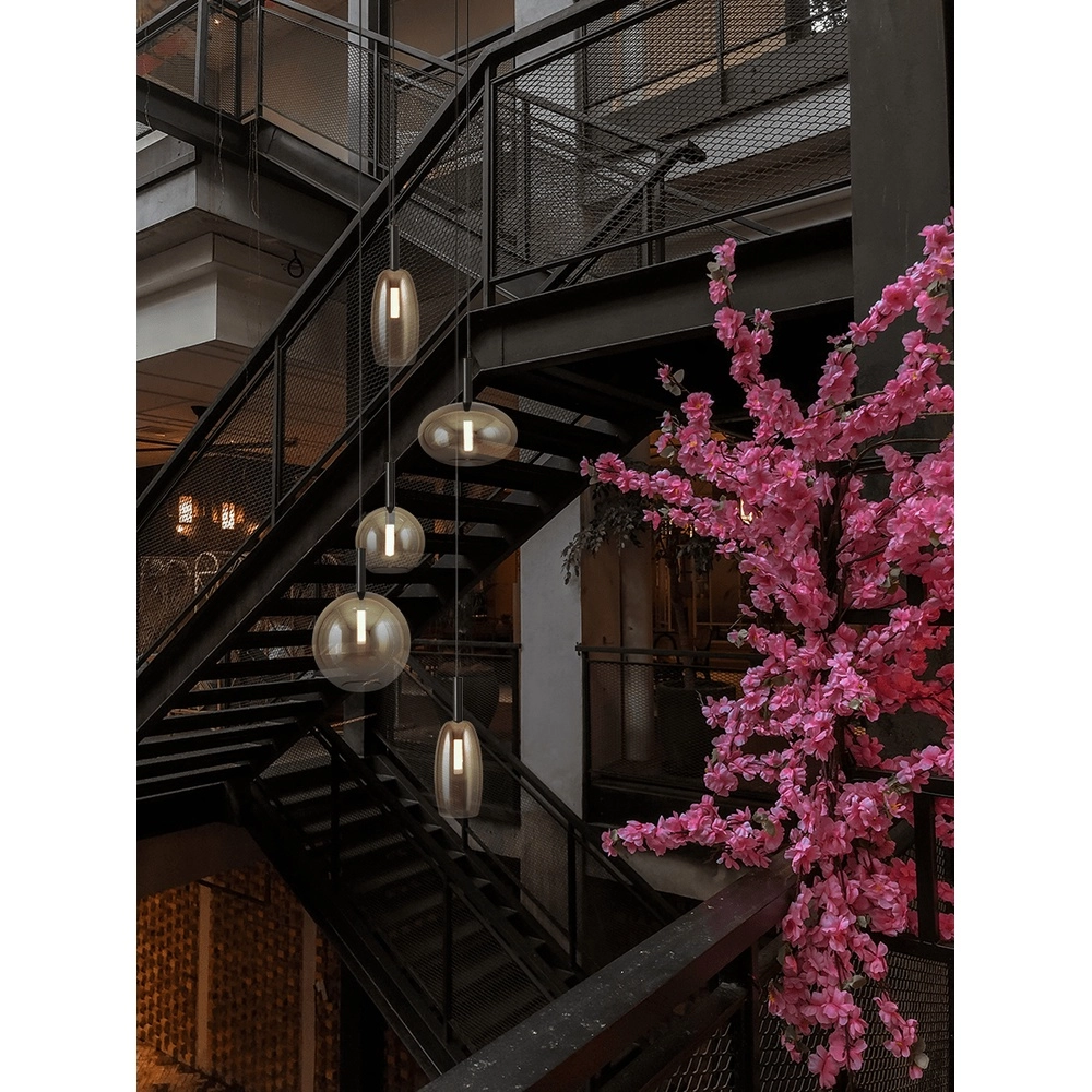 5L vide hanglamp Lido Ball met gold-fading glas Masterlight 8718121335551