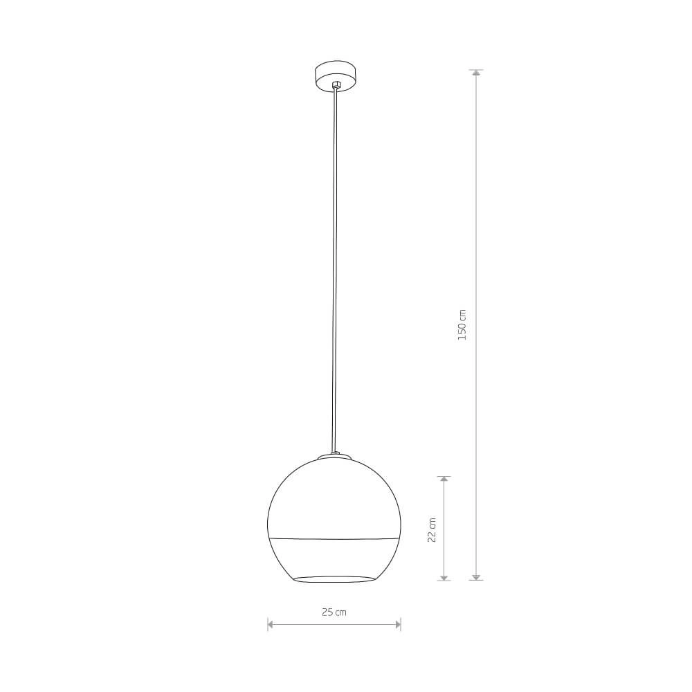 Bol hanglamp Globe Plus M Ø 25cm Lyora 5903139760690