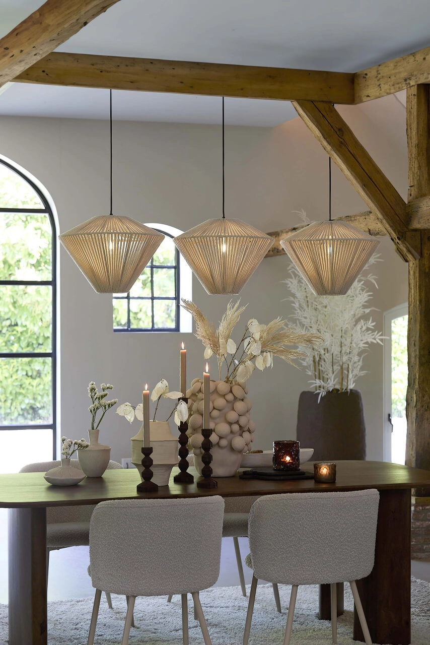 3-lichts hanglamp Felida japandi 120cm 3-lichts hanglamp Felida japandi 120cm