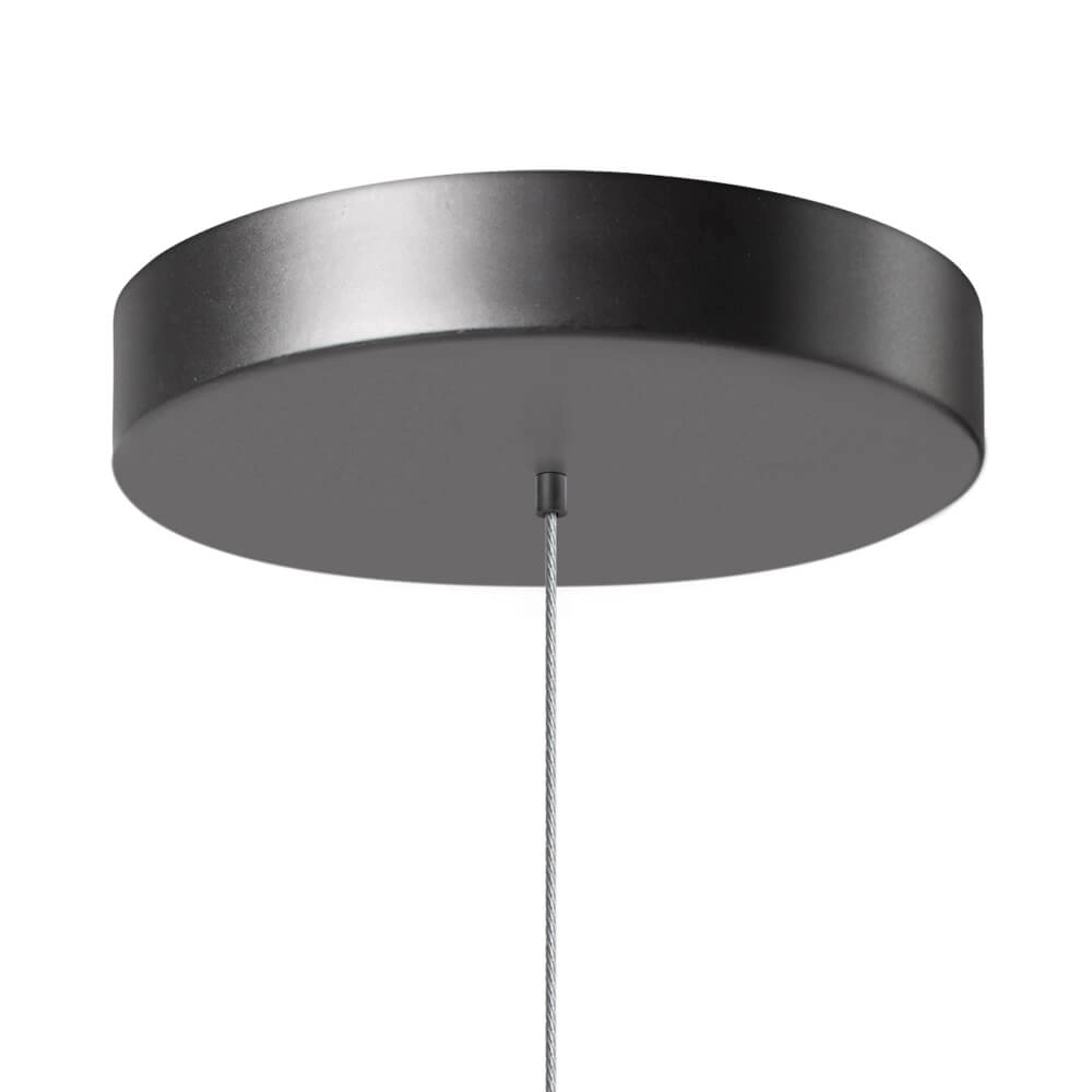 Glazen hanglamp Gary zwart met helder glas ETH 9900002611352