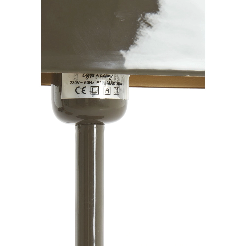 Nachtkastlamp Elenie 20x10cm - glans donker bruin Light & Living 8717807818746