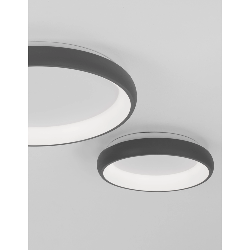 Plafondlamp Albi grijs Ø 61cm Lyora 5212017419569