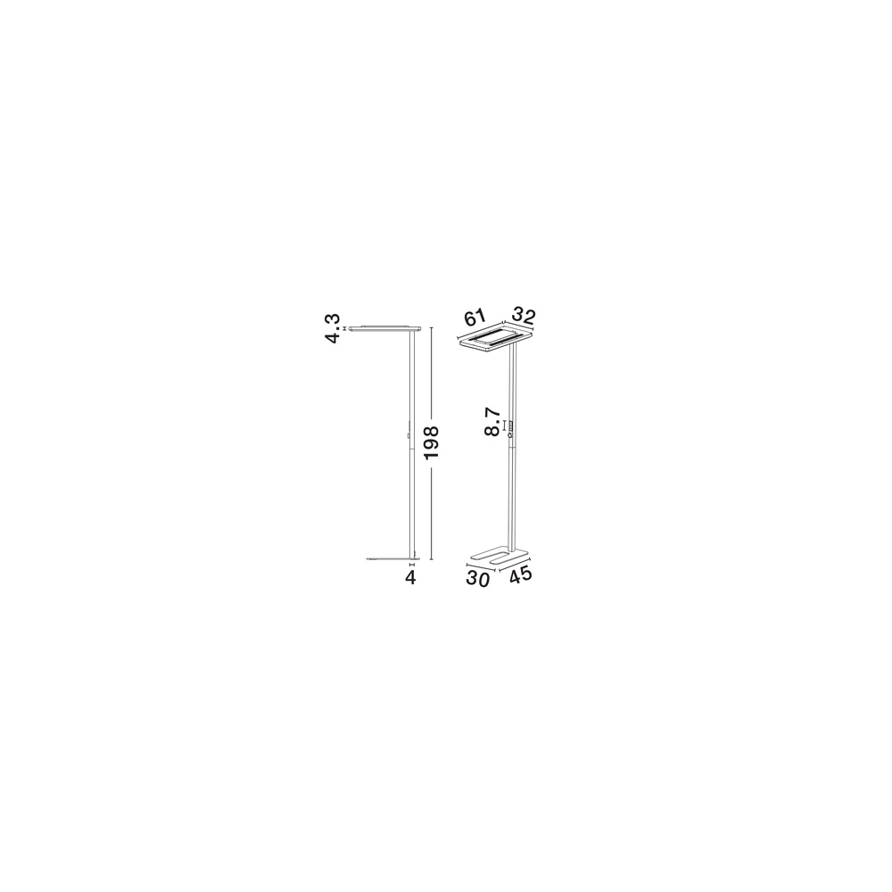 White floor lamp Biolight anti-UV Lyora 5212017477811