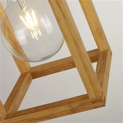 Hanglamp Hout Square Searchlight 5053423189338