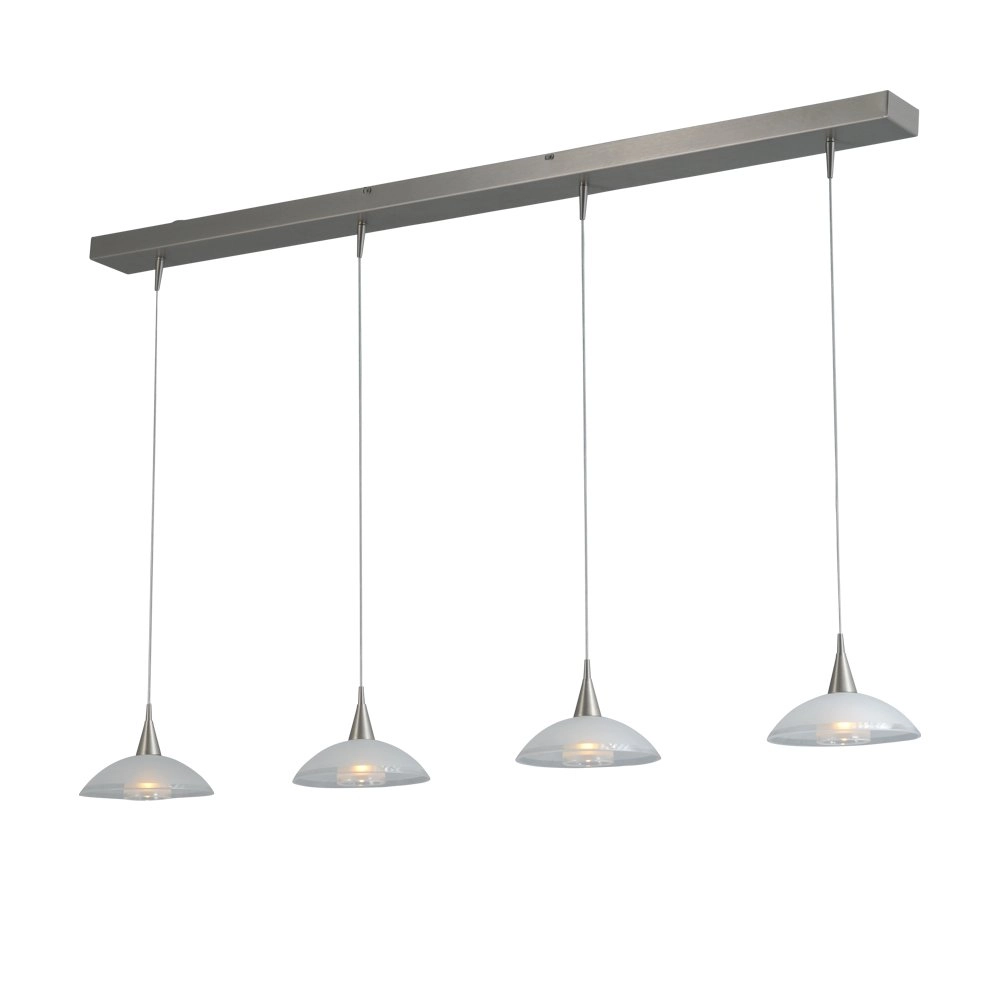Design eettafel lamp Melani 4-lichts nikkel Masterlight 8718121212272