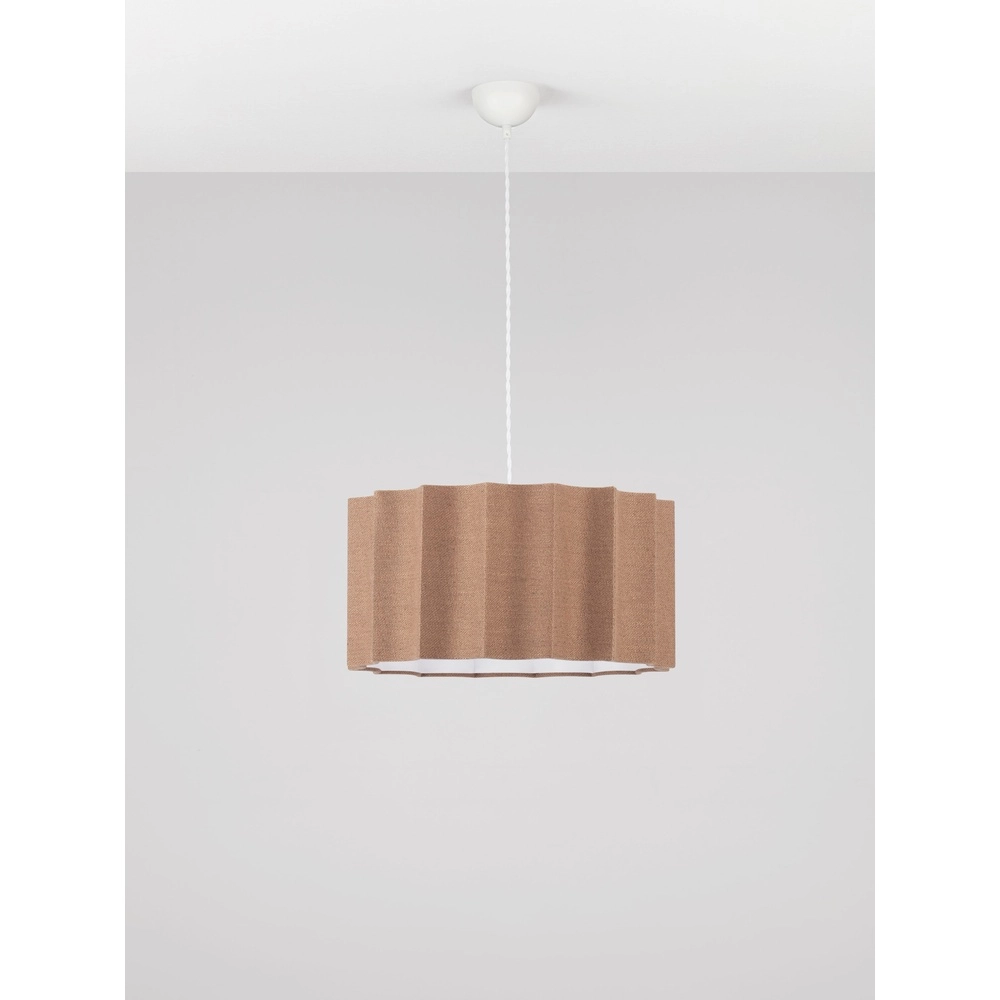 Design hanglamp Alve koffie bruin Ø 45cm Lyora 5212017493651