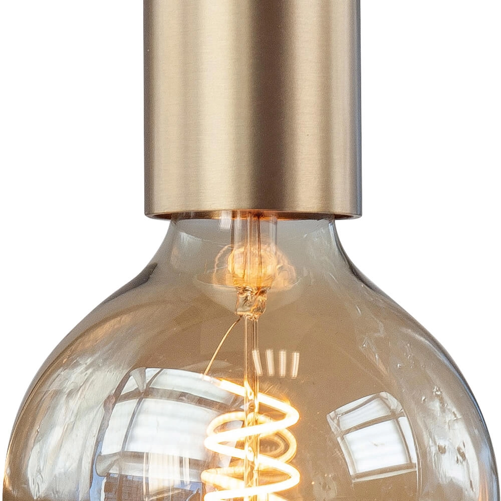 1-fase pendel Perugia mat goud - E27 Highlight 8718379047268