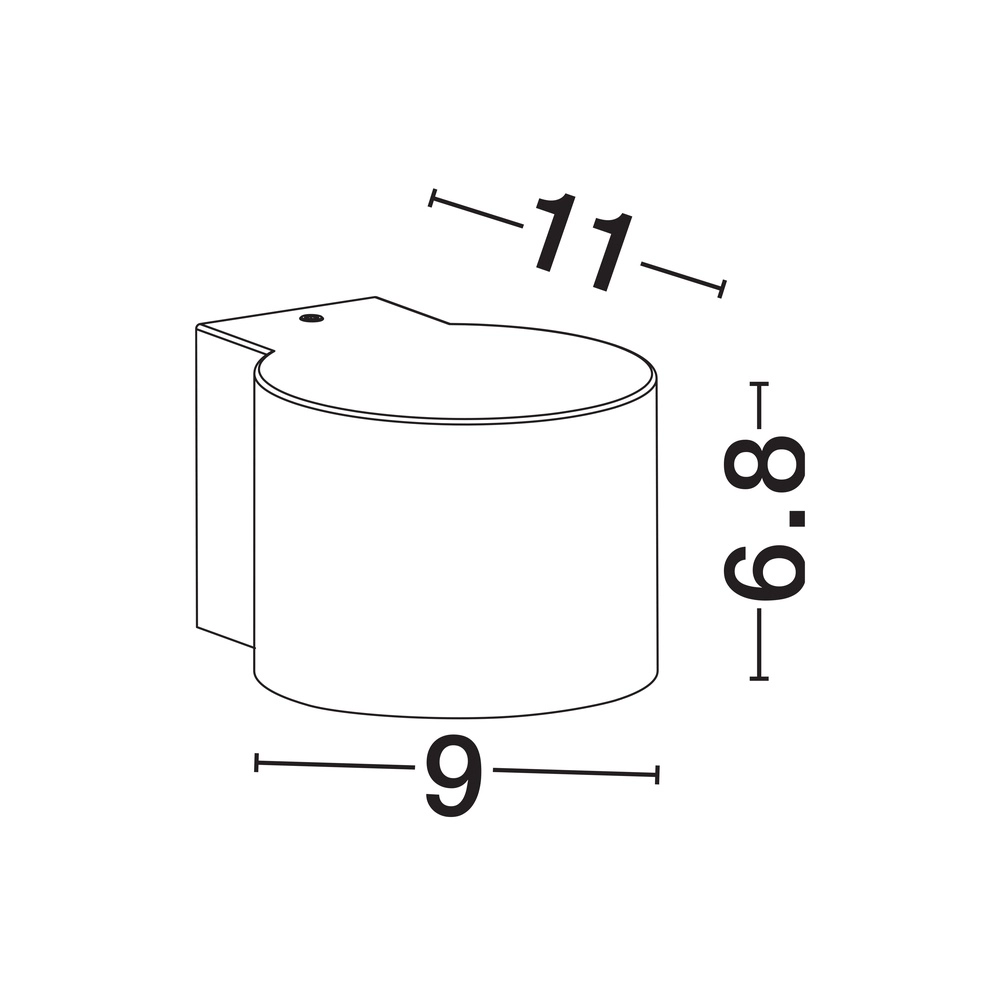 Design wandspot Beta down zwart Lyora 5212017453464